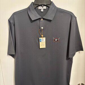 Peter Millar - Size S Gray UGA Golf Polo - Performance NWT